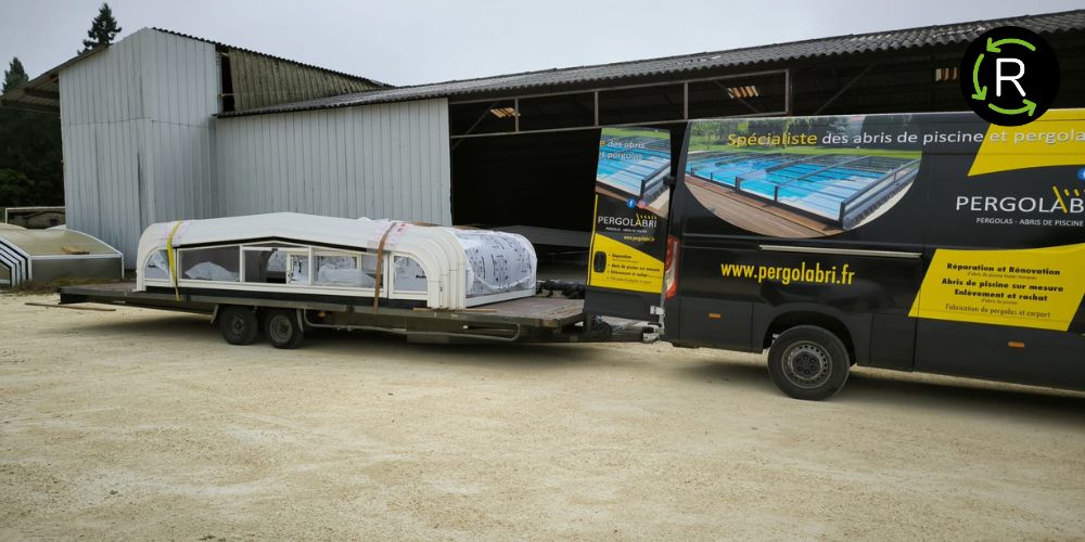 livraison abri de piscine recyclabri